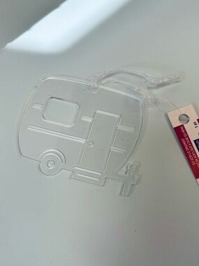 Clear Acrylic Camper Ornament DIY Craft Trailer Christmas decor 5 for $10